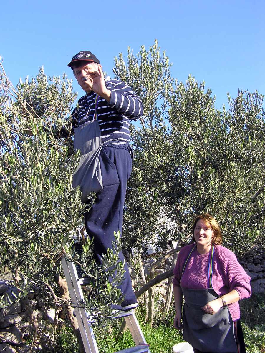 Ljubo und Meri begrüßen Gäste